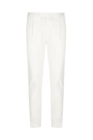 White cotton blend trousers PT TORINO | COASX0ZA0FWDSD590010
